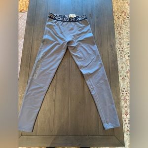 Youth large under armor grey leggings